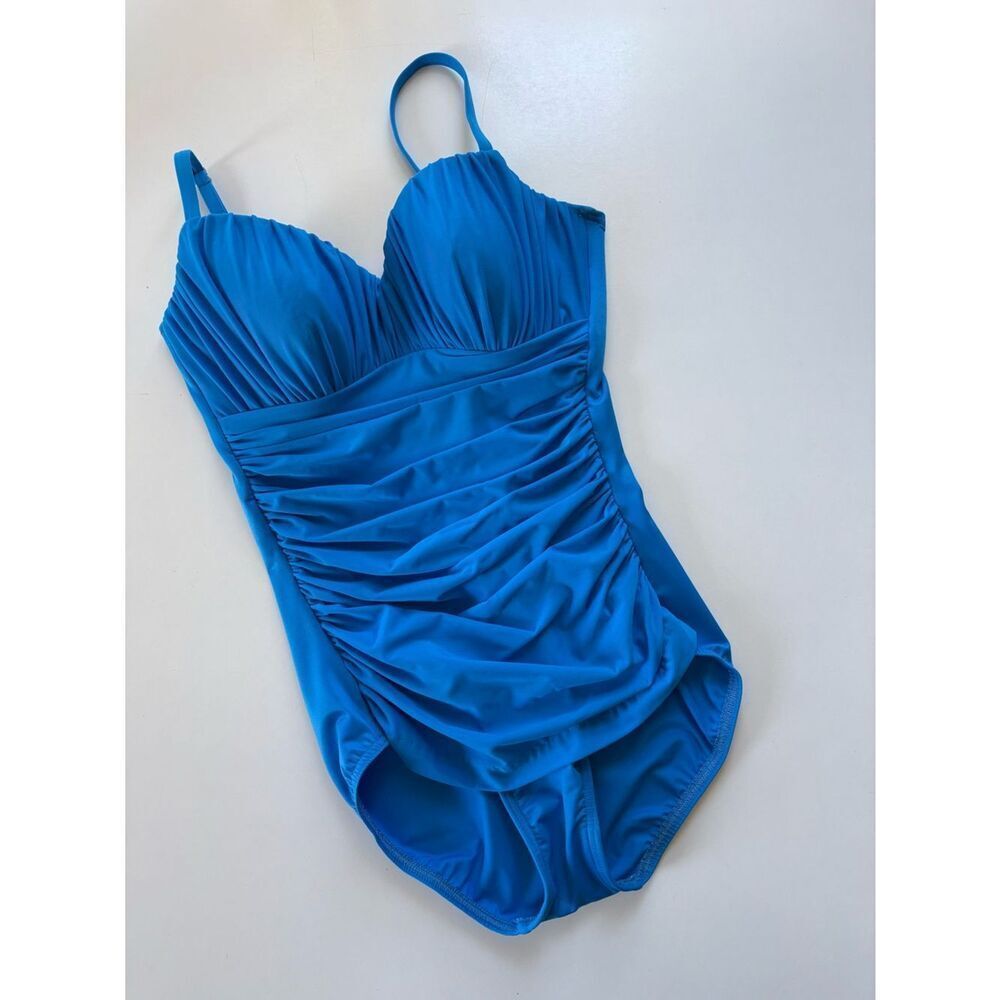 MiracleSuit Vintage Blue Shaping One Piece Swimsuit